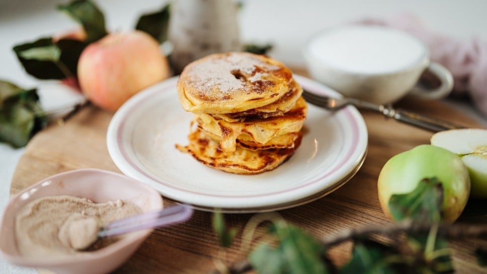 Apfel-Jogurt-Pancakes