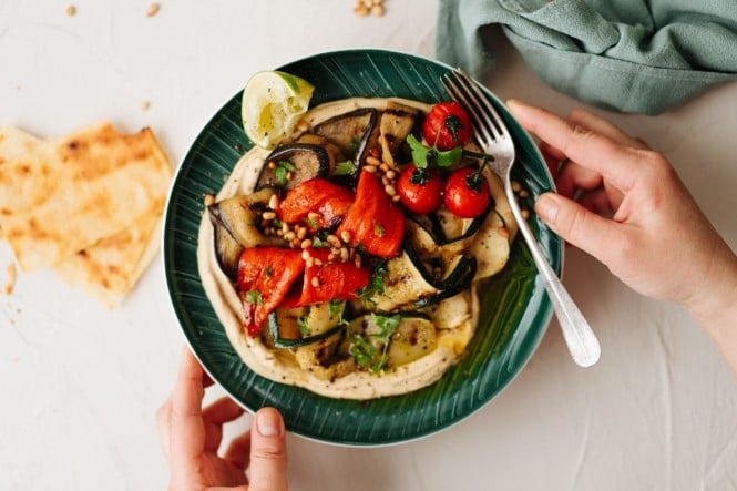 SPAR Mahlzeit! Grillgemüse mit Hummus