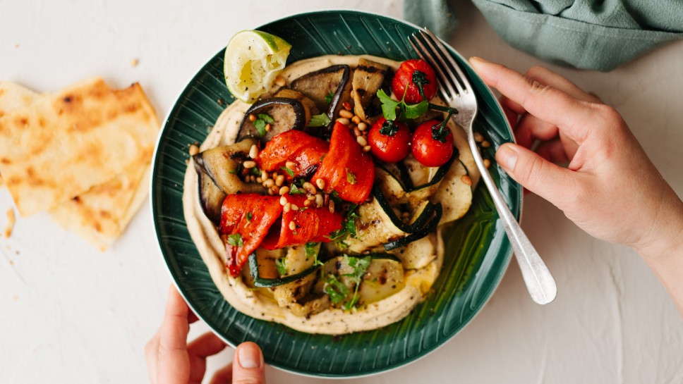 SPAR Mahlzeit! Grillgemüse mit Hummus