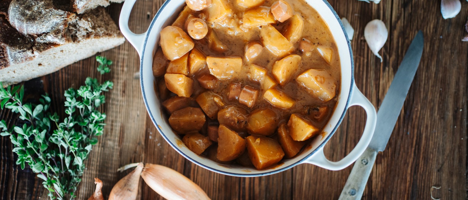 SPAR Mahlzeit Erdäpfelgulasch mit Würstel