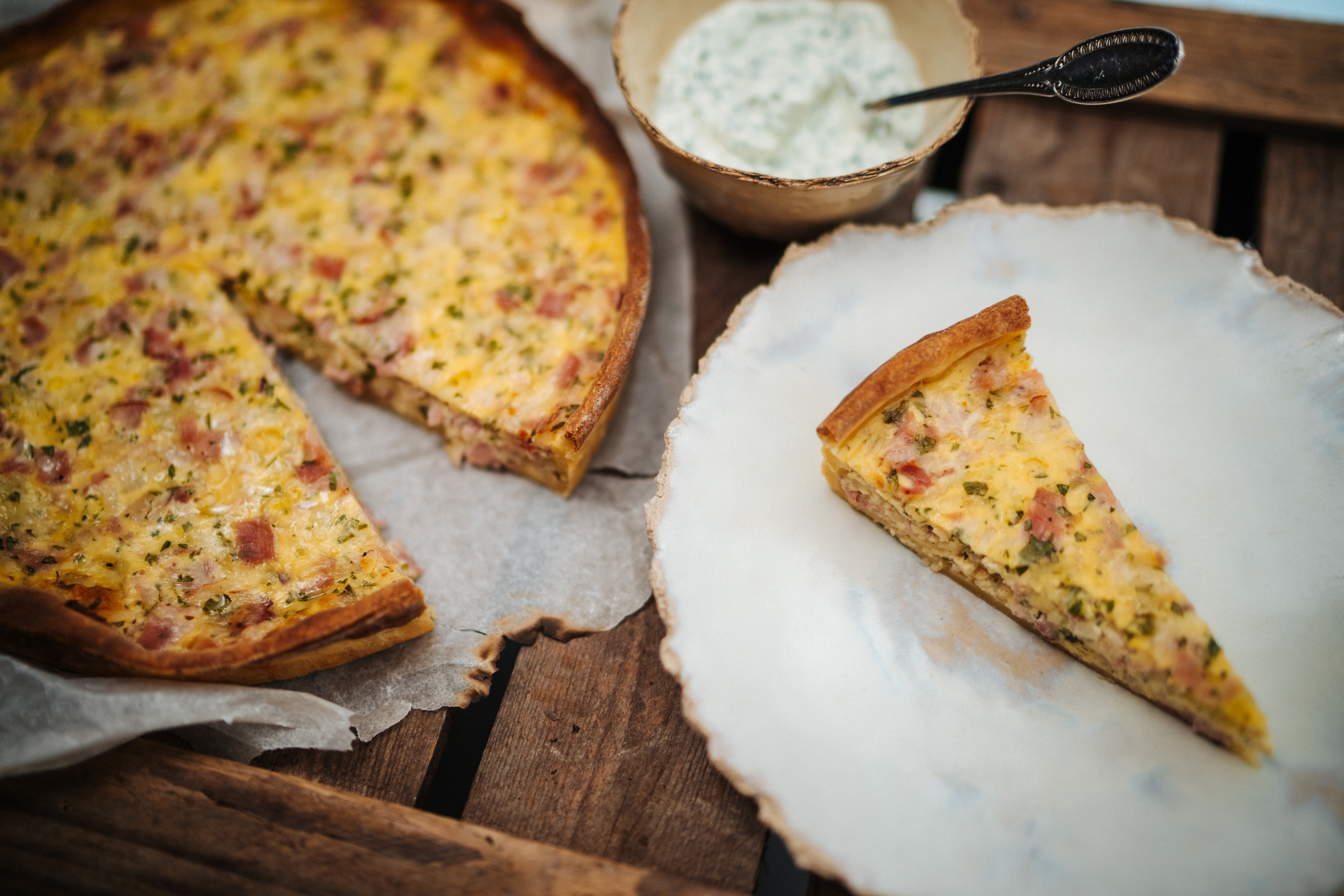 Quiche Lorraine Rezept Mit Topfen Sauerrahm Spar Mahlzeit