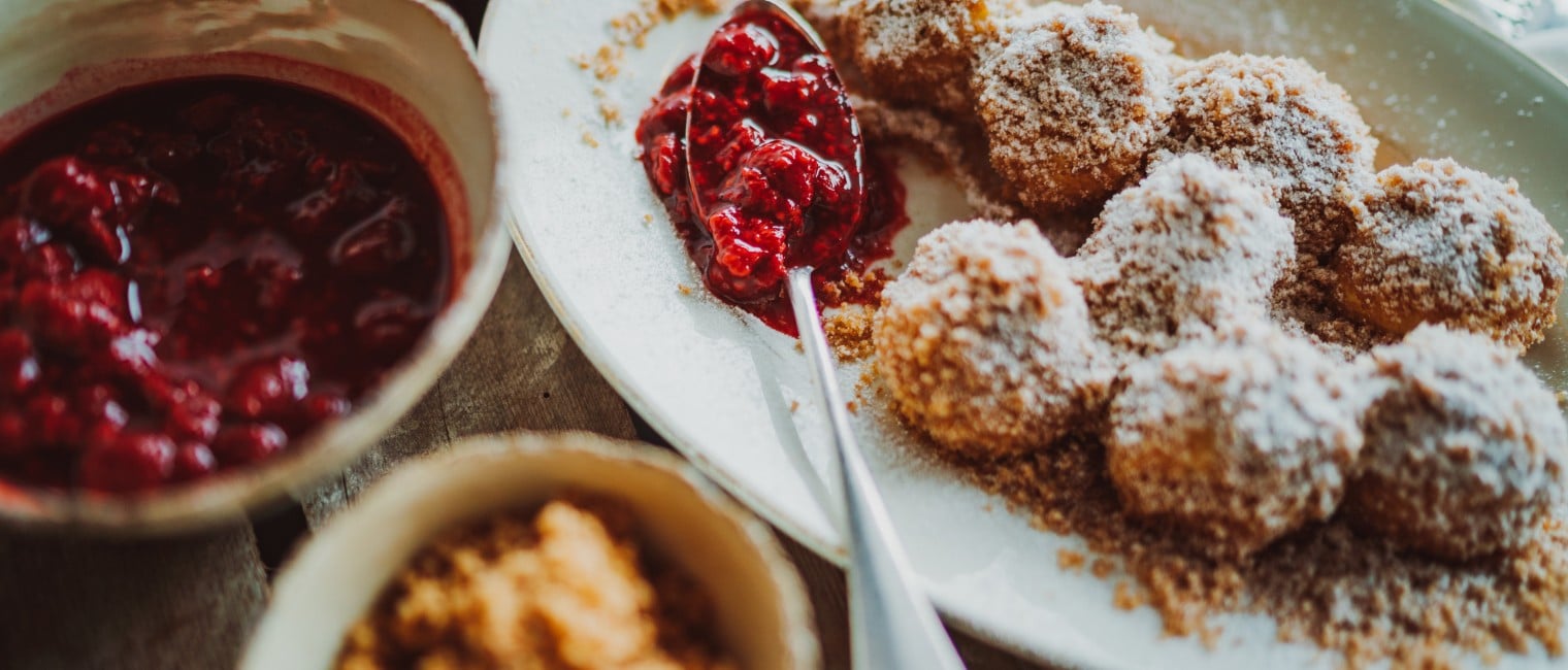 SPAR Mahlzeit Flaumige Topfenknödel mit Butterbrösel