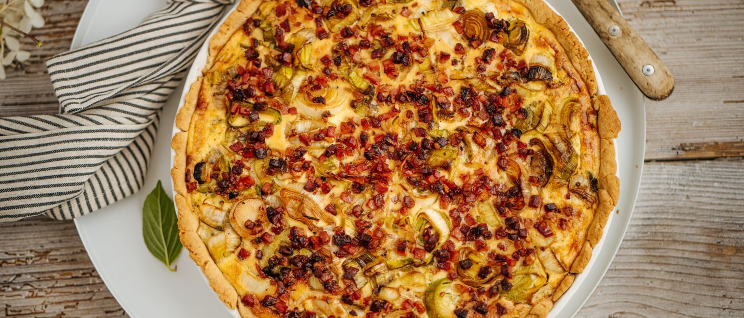 SPAR Mahlzeit Knuspriger Lauchkuchen mit Speck