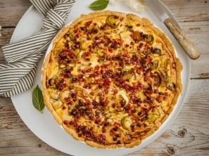 SPAR Mahlzeit Knuspriger Lauchkuchen mit Speck
