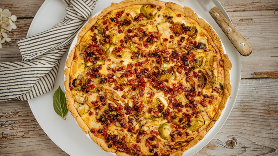 SPAR Mahlzeit Knuspriger Lauchkuchen mit Speck