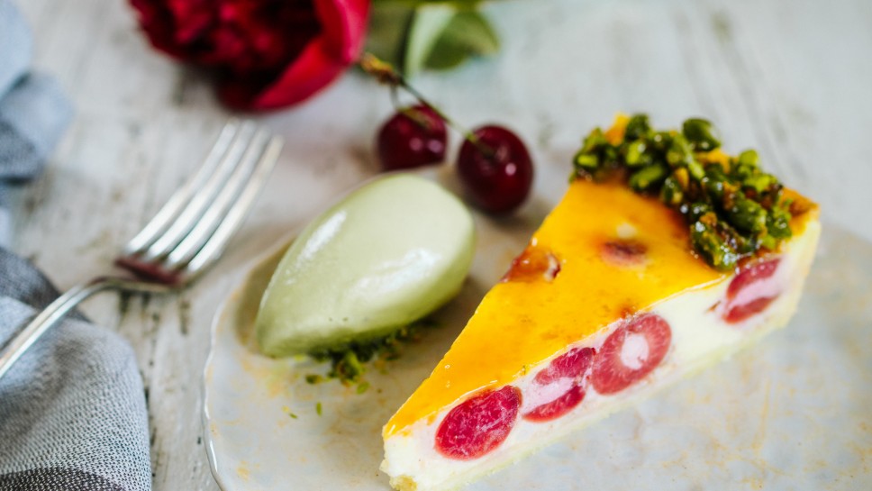SPAR Mahlzeit Kirsch-Tarte mit Pistazienkrokant