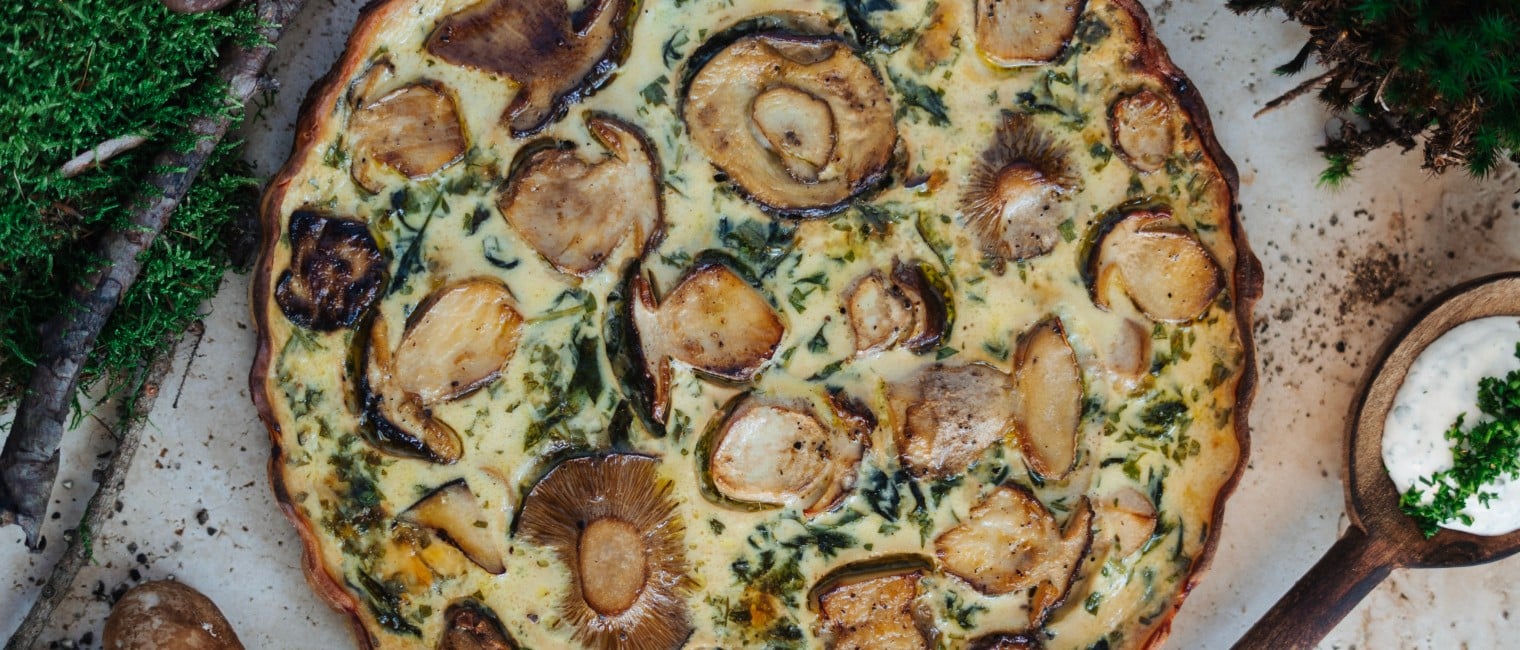 SPAR Mahlzeit Quiche mit Pilzen, Spinat und Bergkäse
