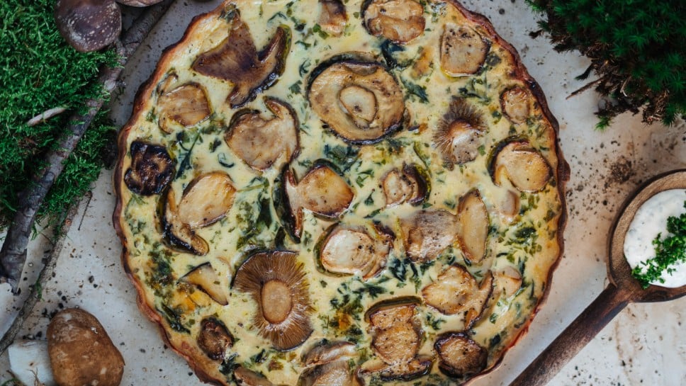 SPAR Mahlzeit Quiche mit Pilzen, Spinat und Bergkäse