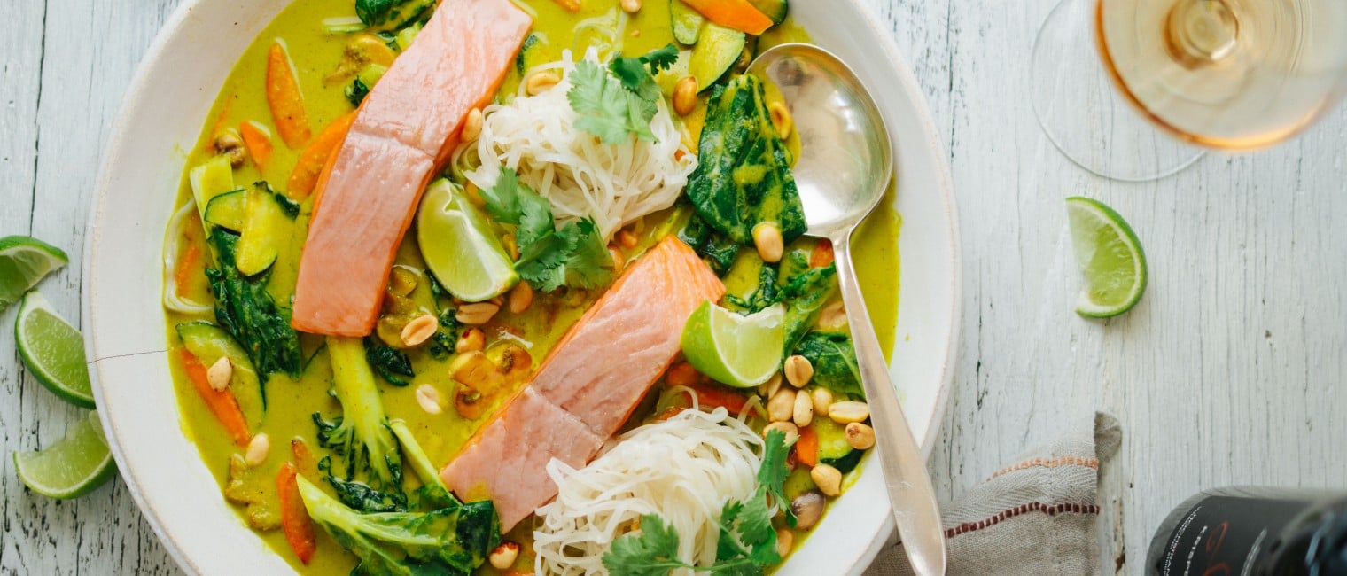 SPAR Mahlzeit Bio-Lachs mit grünem Thaicurry