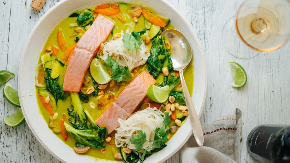 SPAR Mahlzeit Bio-Lachs mit grünem Thaicurry