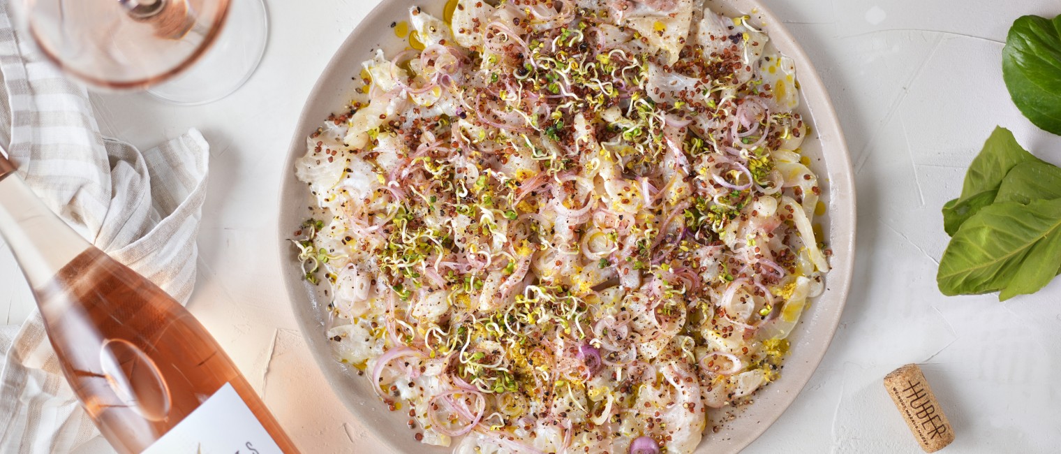 Markus Huber Rose Moments zu Saiblingscarpaccio