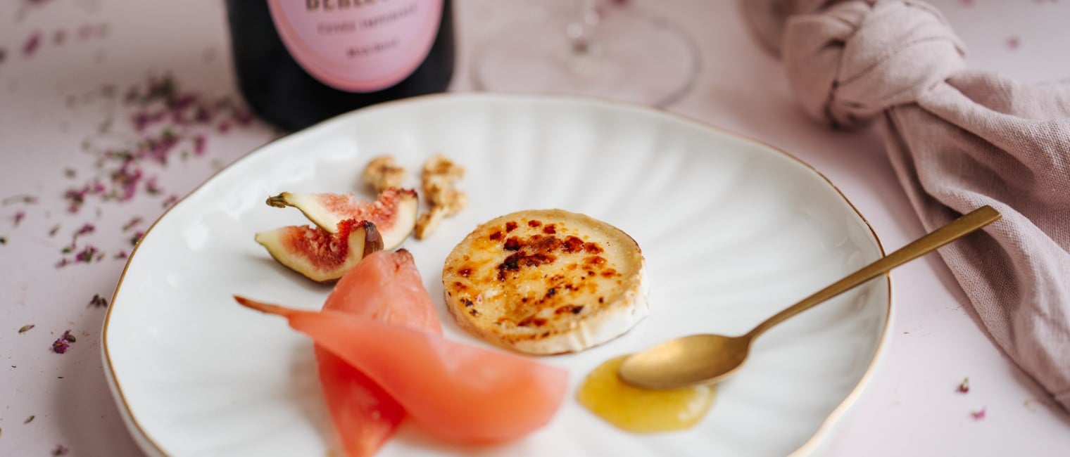 Rose-Birnen-mit-Ziegenkäse
