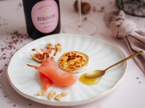 Rose-Birnen-mit-Ziegenkäse