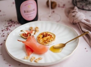 Rose-Birnen-mit-Ziegenkäse