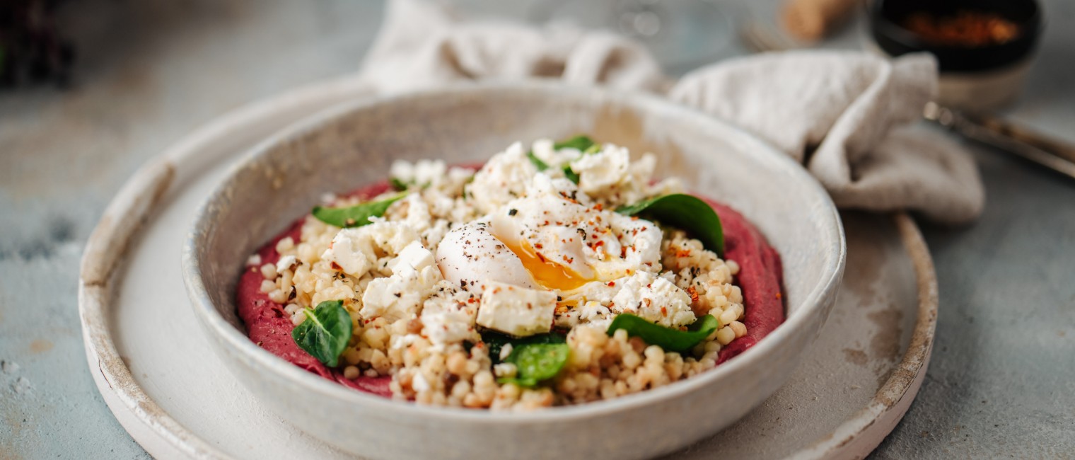 SPAR Mahlzeit Rote Rüben mit Fregola Sarda