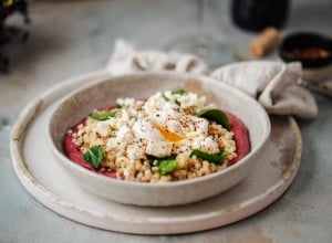 SPAR Mahlzeit Rote Rüben mit Fregola Sarda