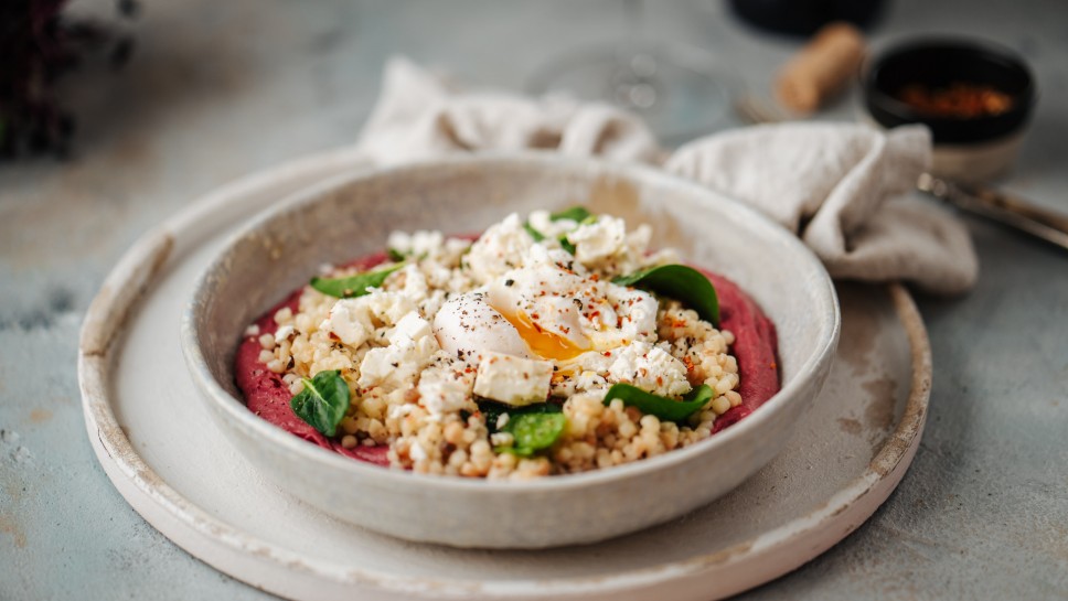 SPAR Mahlzeit Rote Rüben mit Fregola Sarda