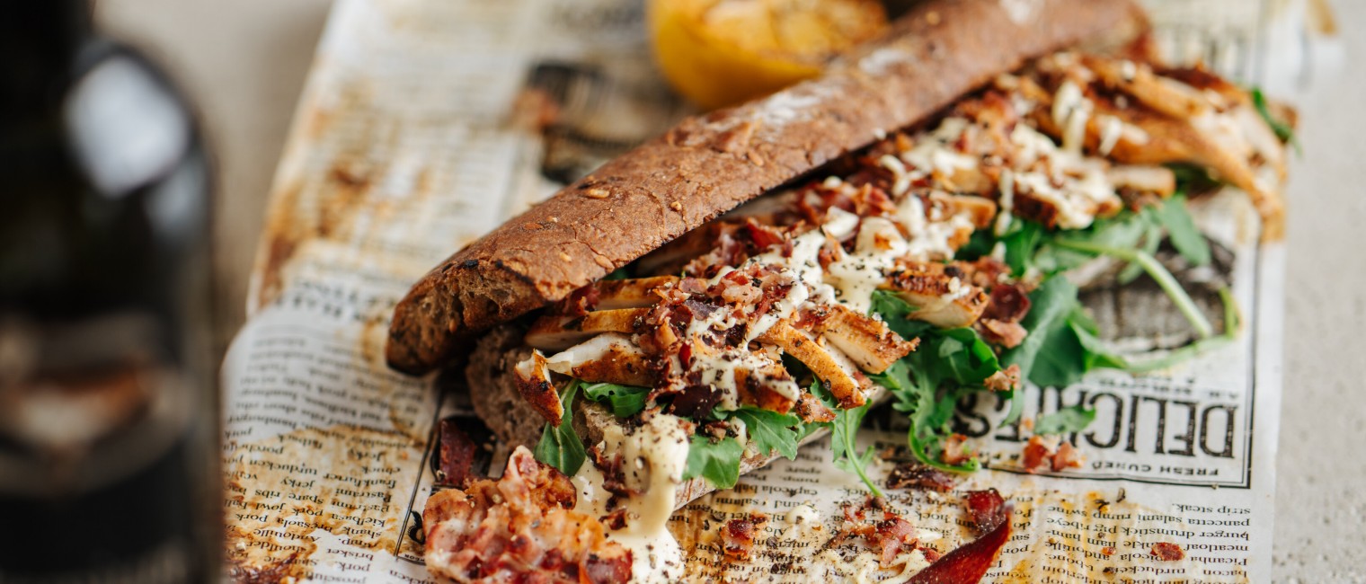 Baguette mit Hühnchen