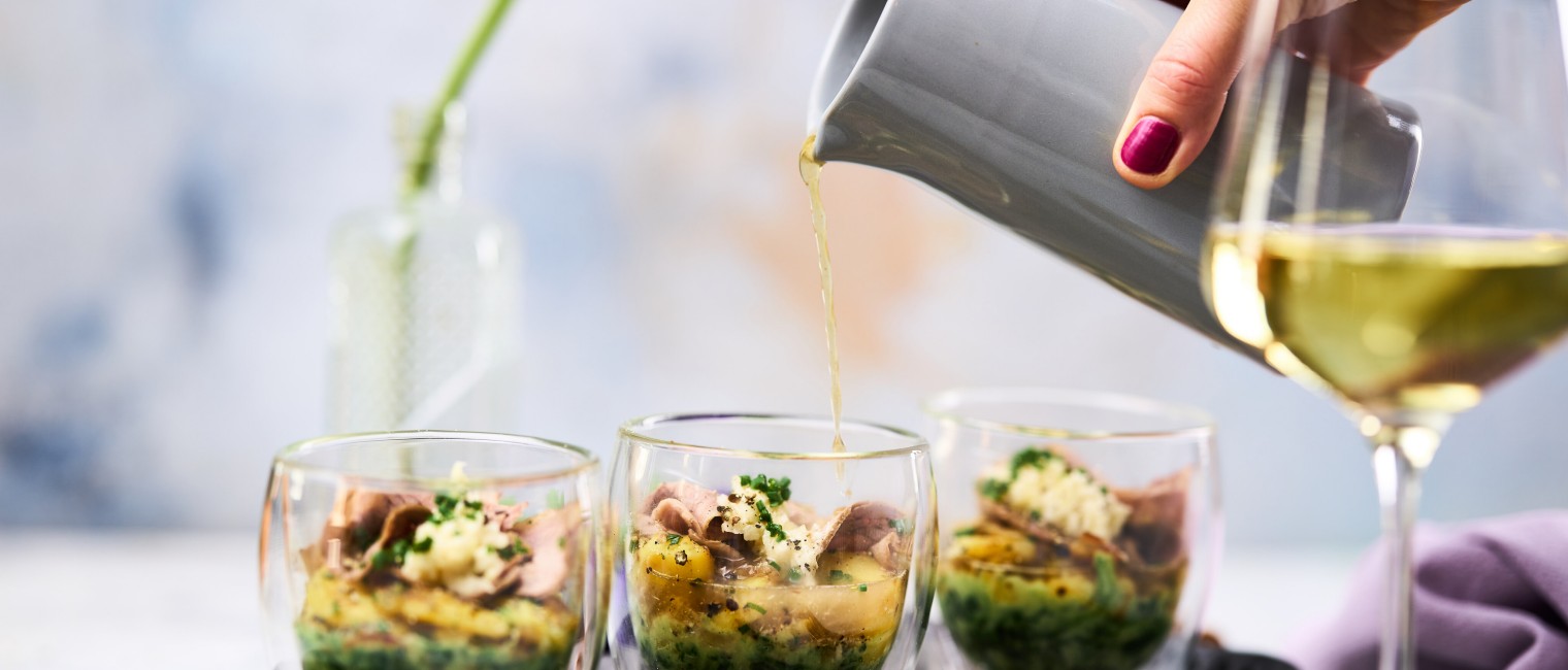 SPAR Mahlzeit Tafelspitz mit Apfelkren Röstkartoffel und cremigem Spinat