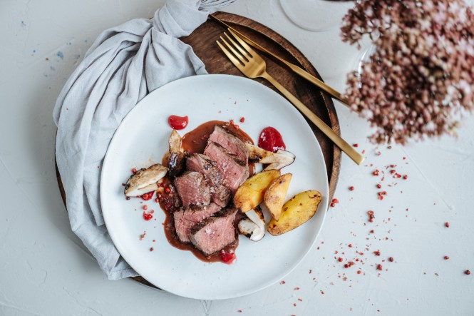 Spar Mahlzeit Hirschsteak