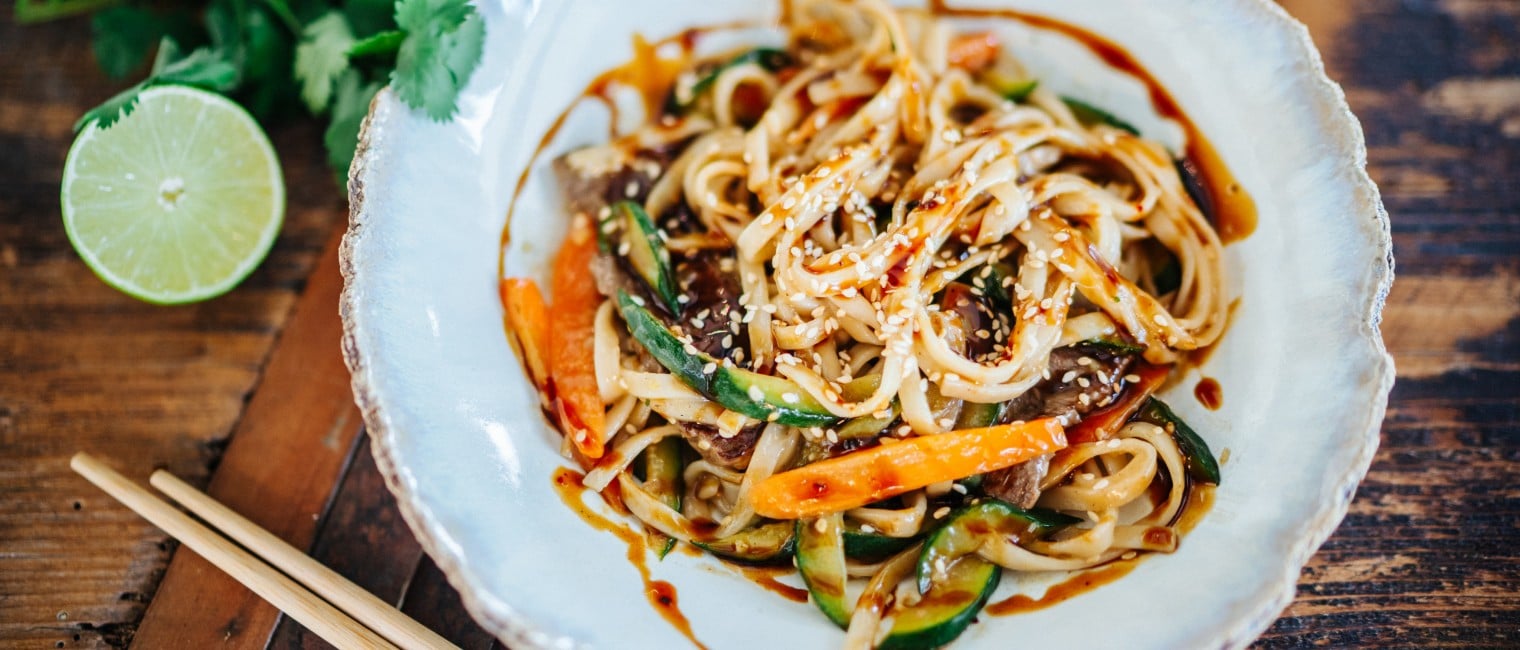 SPAR Mahlzeit Udon-Nudeln mit Alpenochs