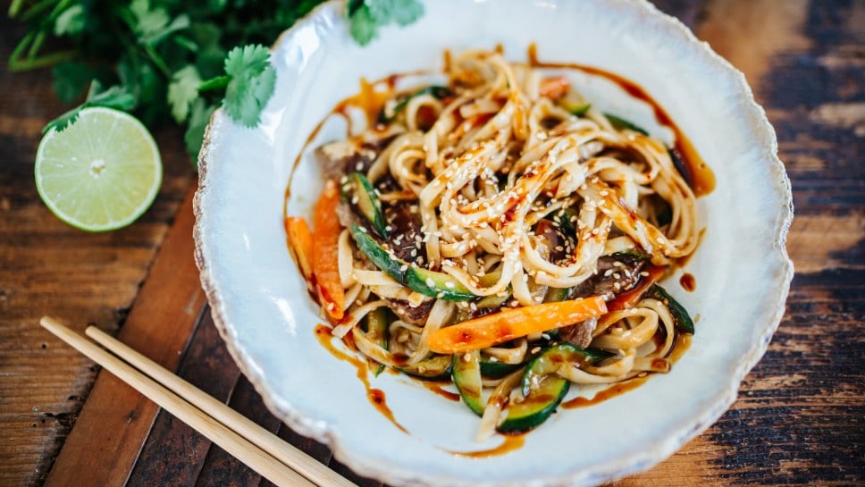 SPAR Mahlzeit Udon-Nudeln mit Alpenochs