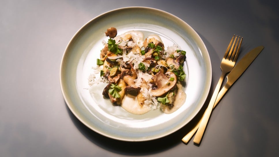 Pilzragout mit Schupfnudeln