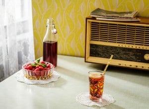 Omas selbstgemachter Himbeersirup