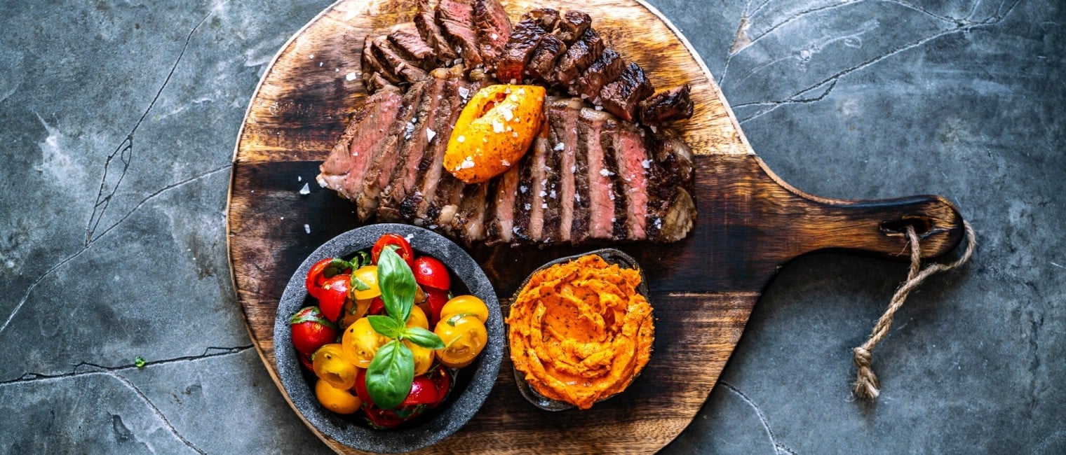 Rib Eye mit gerösteter Tomatenbutter