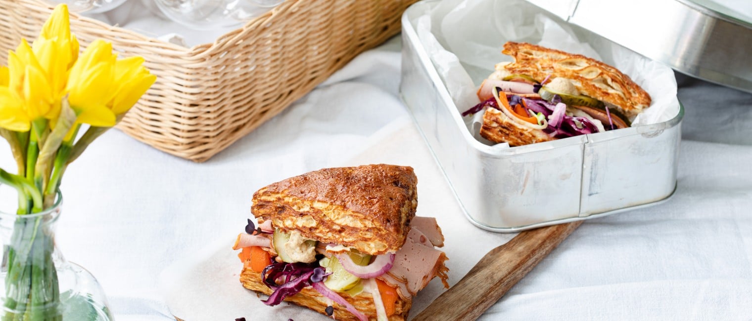 Leberkäs Sandwich