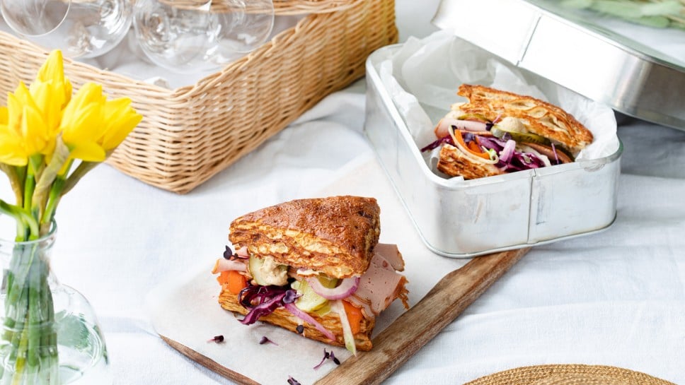 Leberkäs Sandwich