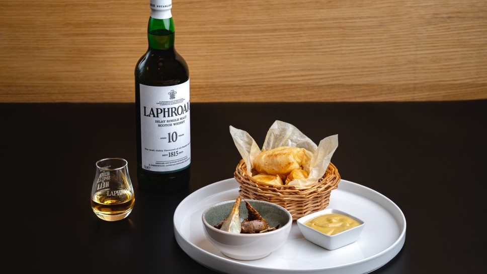 Donau Fish and Chips mit Laphroaig Rouille