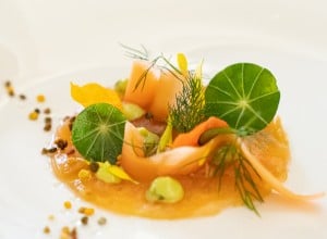 Lachs gebeizt und gebacken