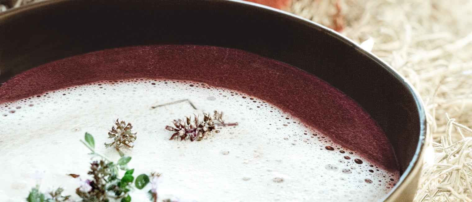 Cappuccino vom Rotkraut