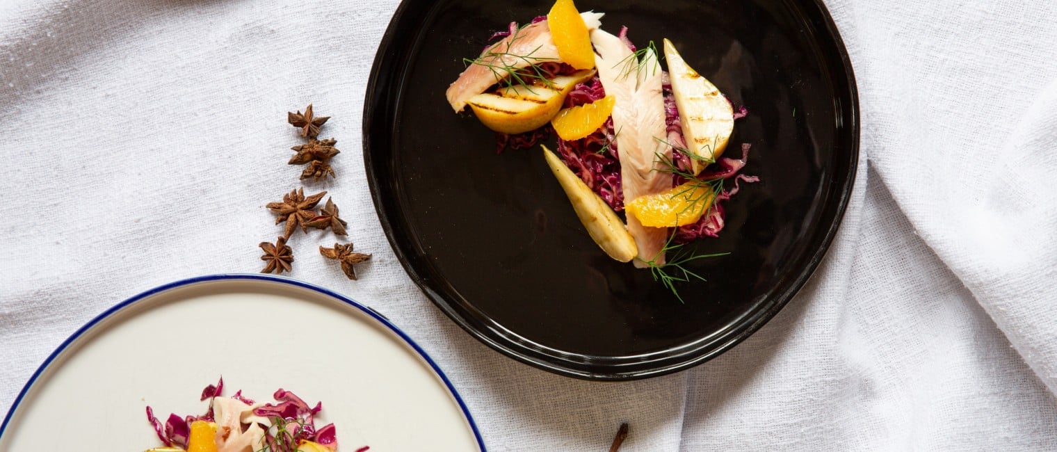 Weihnachtlich marinierter Rotkrautsalat