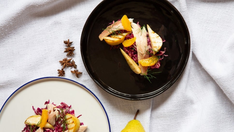Weihnachtlich marinierter Rotkrautsalat
