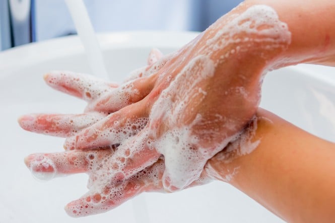 handpflege mit seife