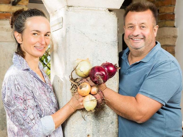 Erich und Priska Stekovics Zwiebel