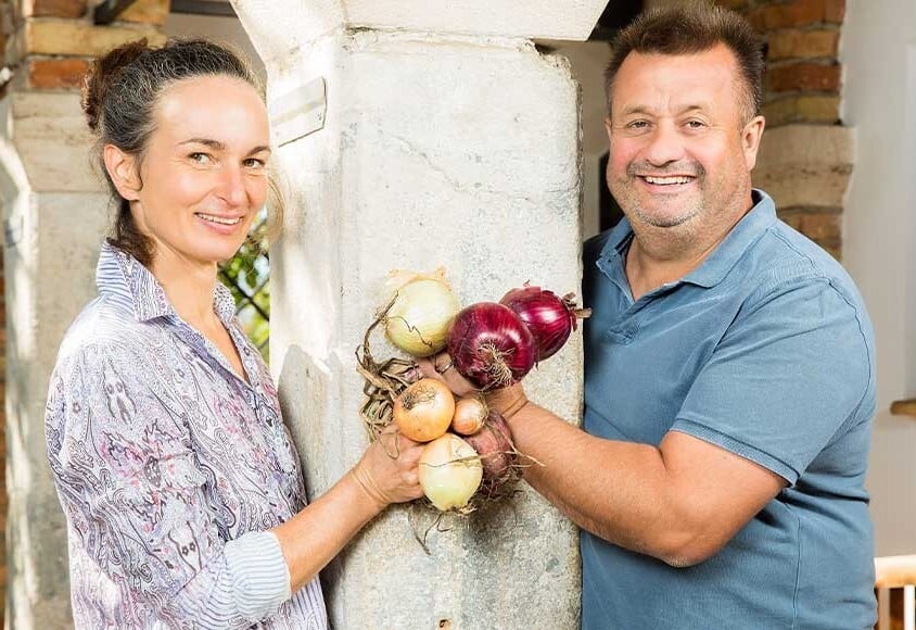 Erich und Priska Stekovics Zwiebel