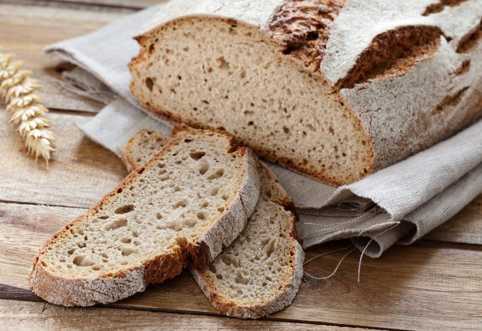 Brot geschnitten