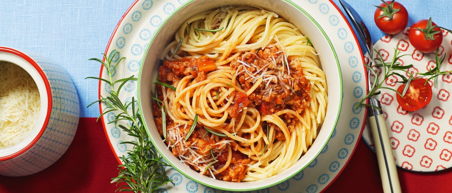 Spaghetti Soja-Bolognese