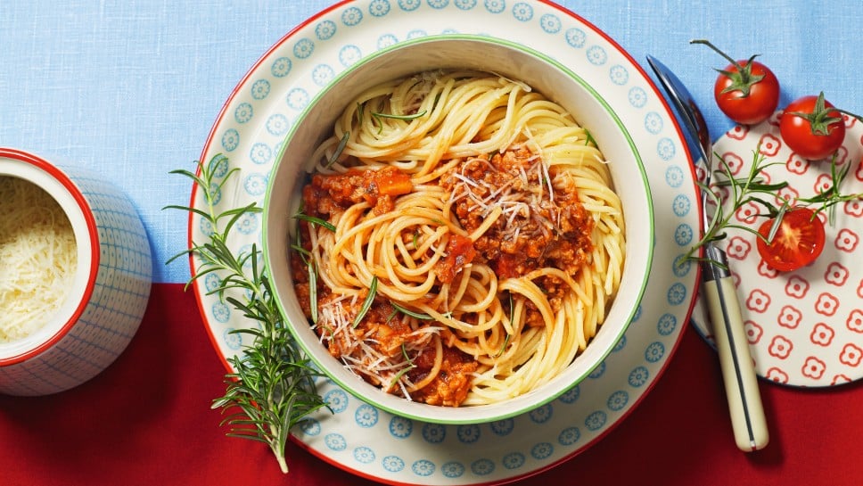 Spaghetti Soja-Bolognese