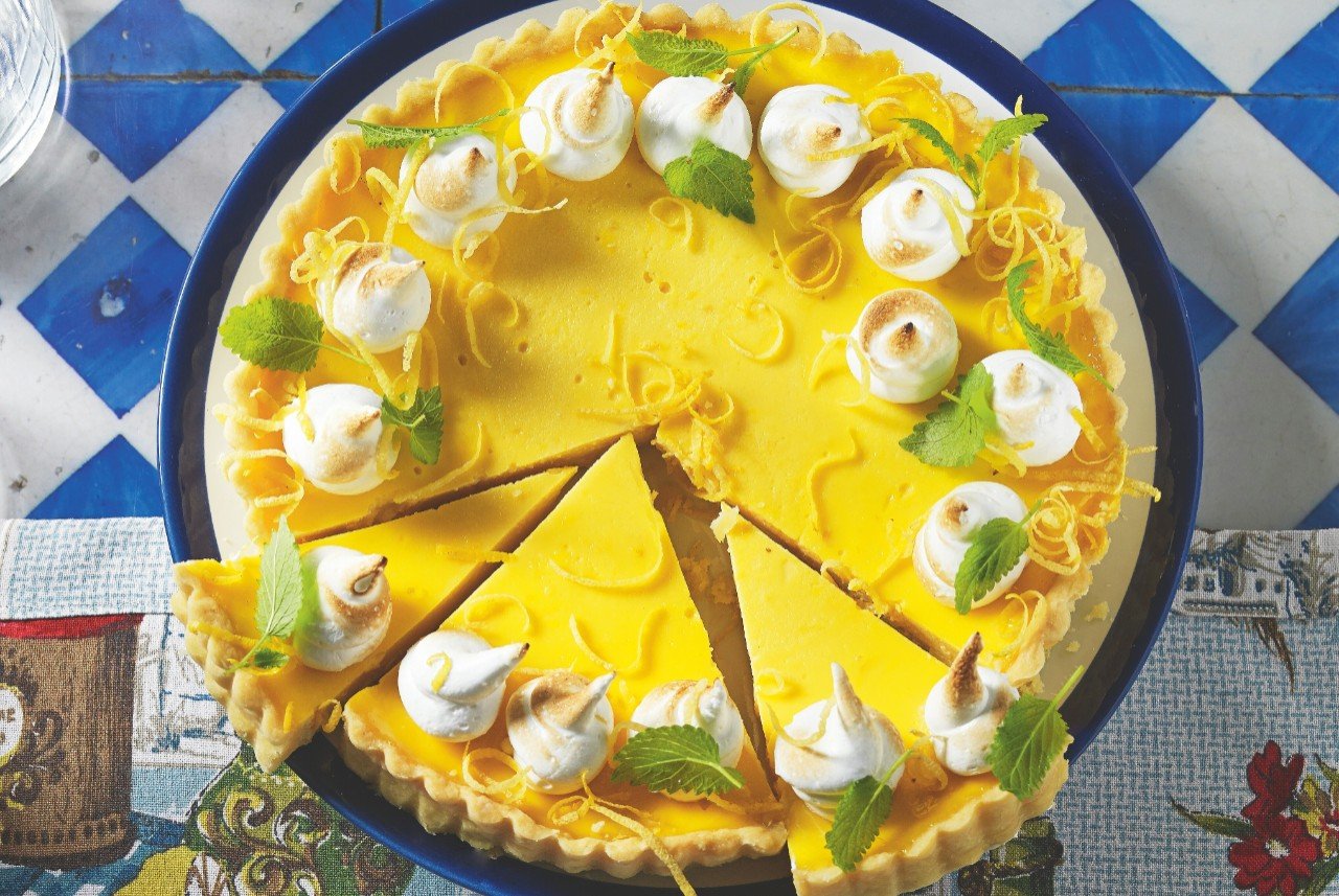 Tarte mit Zitronencreme-Füllung