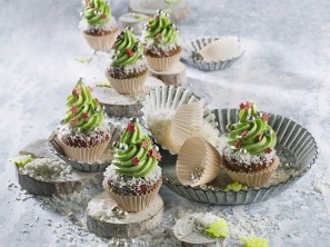 SPAR Mahlzeit Christmas Tree Cupcakes