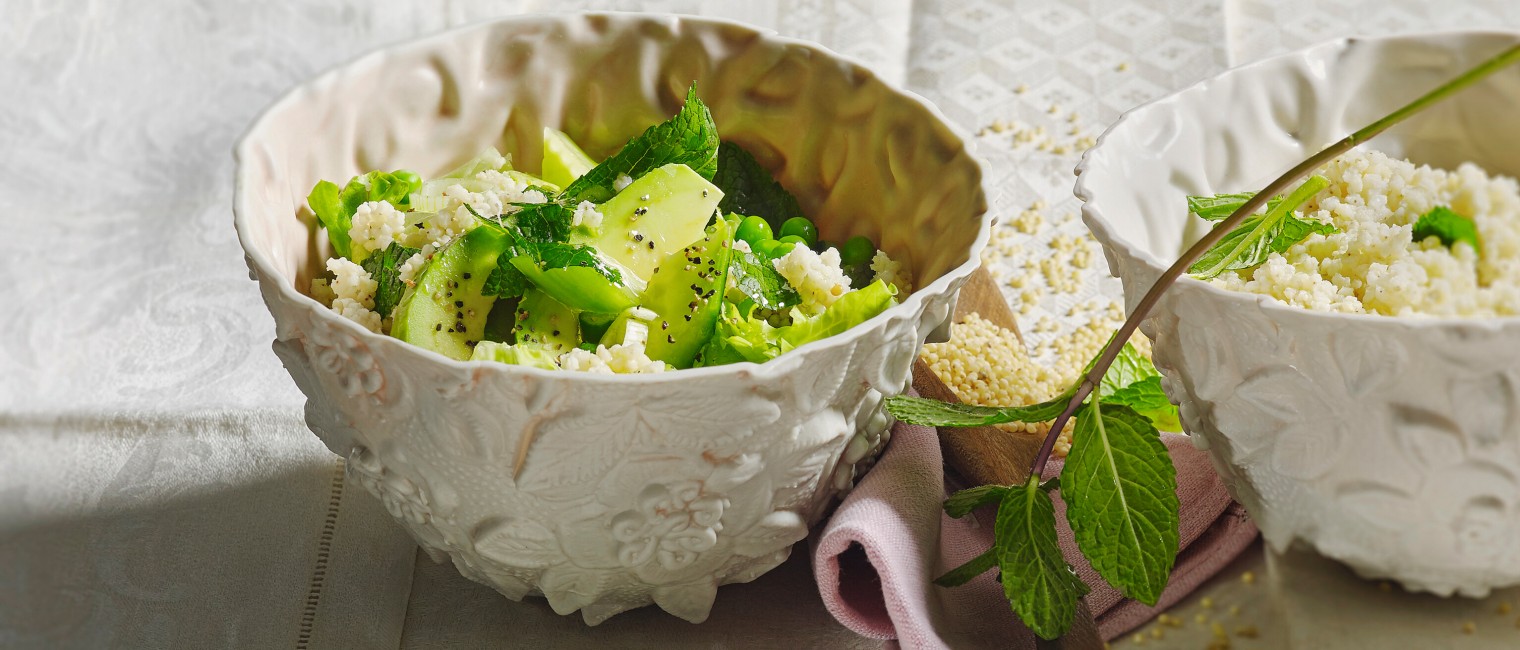 SPAR Mahlzeit grüner Hirsesalat mit Avocado