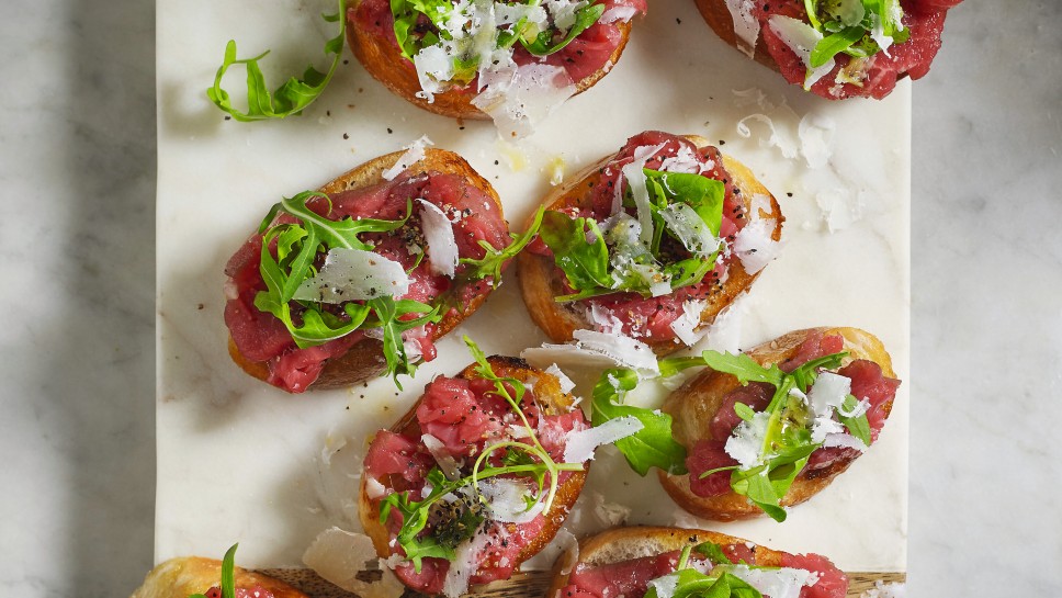 SPAR Mahlzeit Crostini al Carpaccio e Rucola