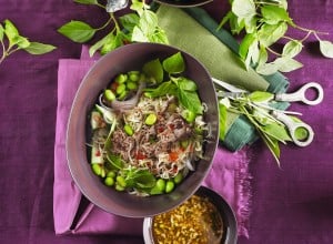 SPAR Mahlzeit Thai-Salat mit Rindfleisch und Sojabohnen