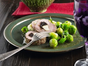SPAR Mahlzeit gefülltes Schweinefilet mit Zwetschken und Birnen