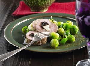 SPAR Mahlzeit gefülltes Schweinefilet mit Zwetschken und Birnen