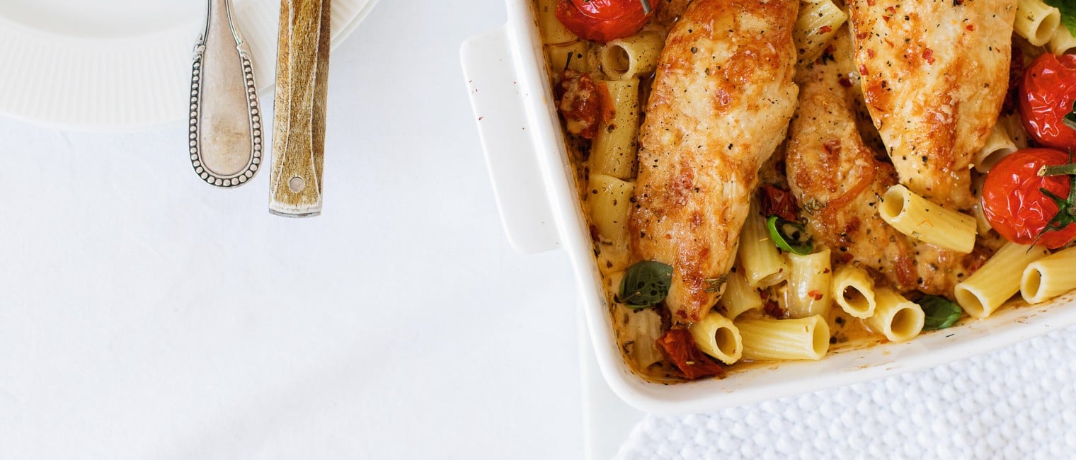 SPAR Mahlzeit Cremige-hendl-pasta-mit-getrockneten-tomaten